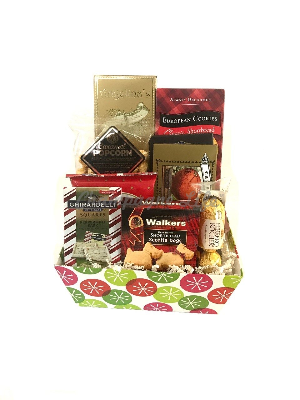 Christmas Treats Gift Basket Champagne Life Gift Baskets