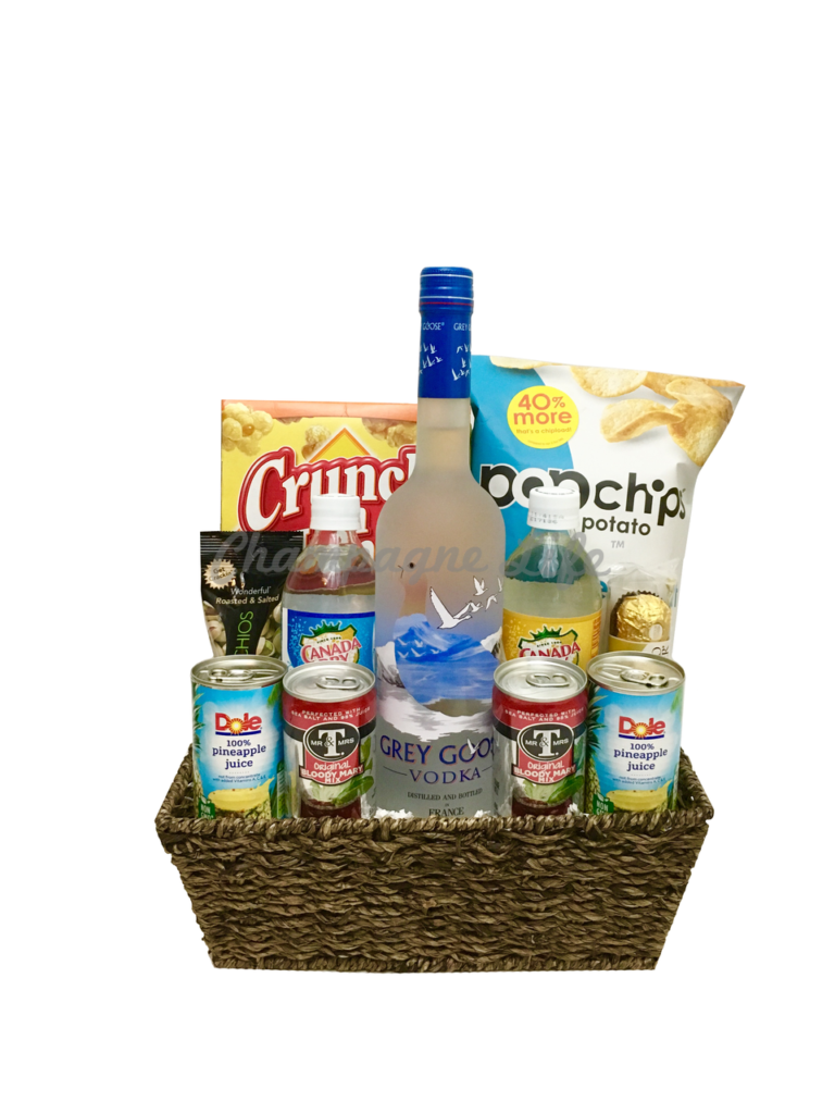 Grey Goose Gift Basket - Champagne Life Gift Baskets