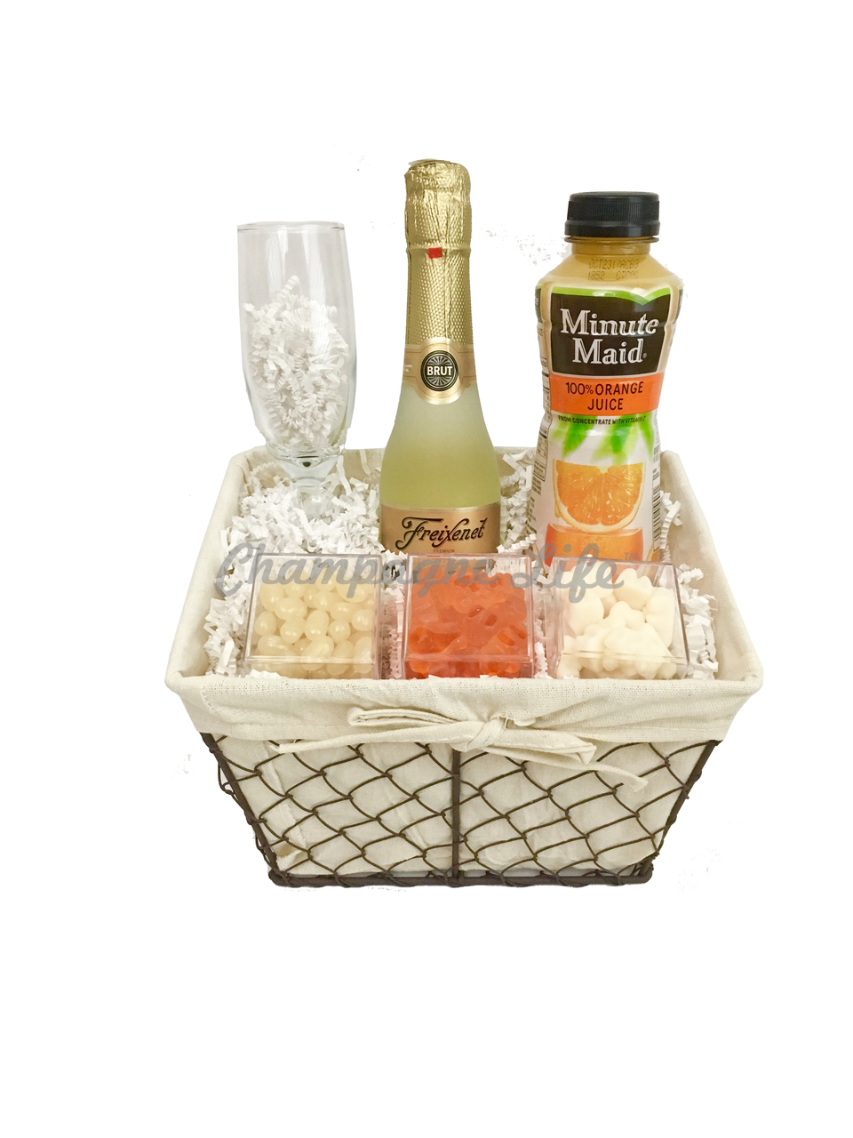 Champagne Mimosa Basket - Champagne Life Gift Baskets