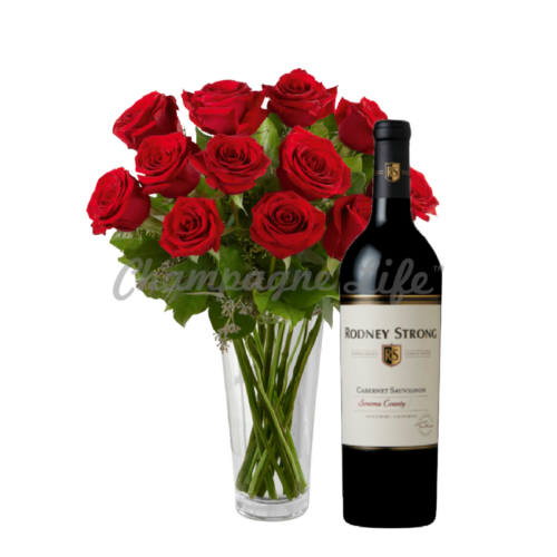 Wine and Roses Champagne Life Gift Baskets