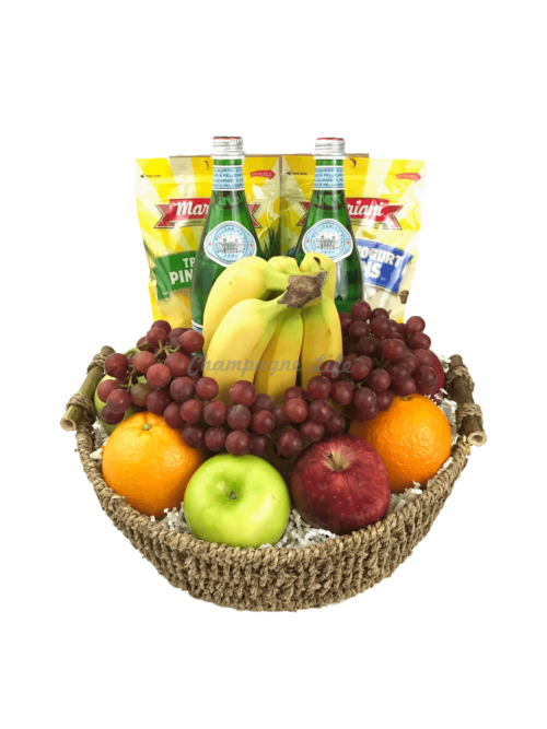 Champagne Life - Fresh Fruit and Snacks Gift basket