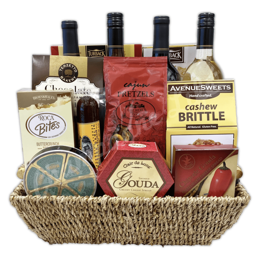 Jumbo Wine Gift Basket Champagne Life Gift Baskets
