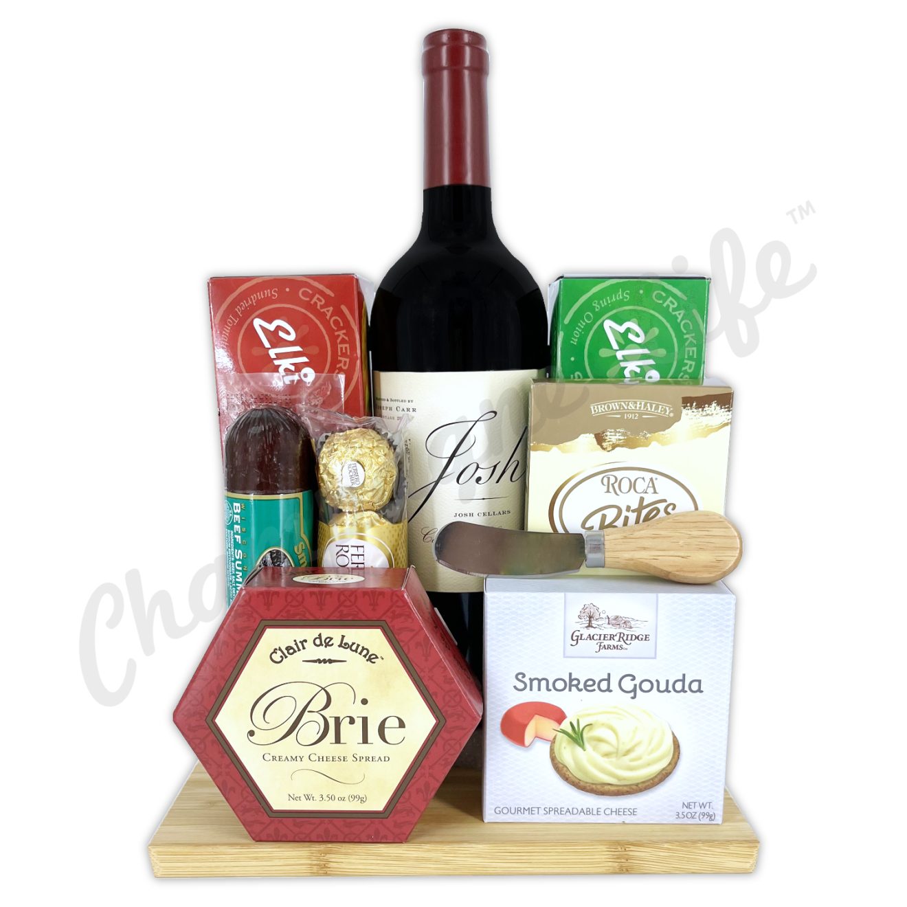 Wine and Cheese Board Gift Set Champagne Life Gifts