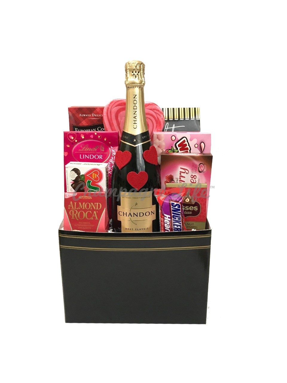 Valentine's Day Champagne Gift Basket