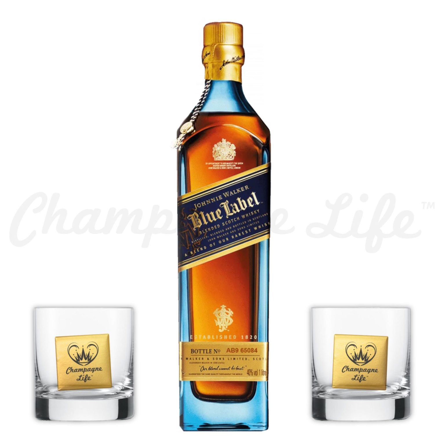 Johnnie Walker Blue Label Gift Set Champagne Life Gifts