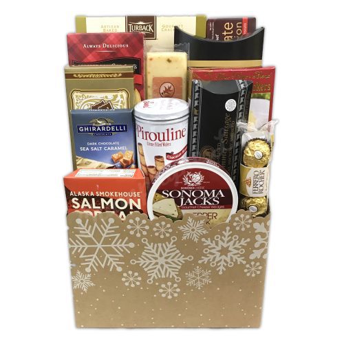 Champagne Life - Holiday Gourmet Snacks Gift Basket
