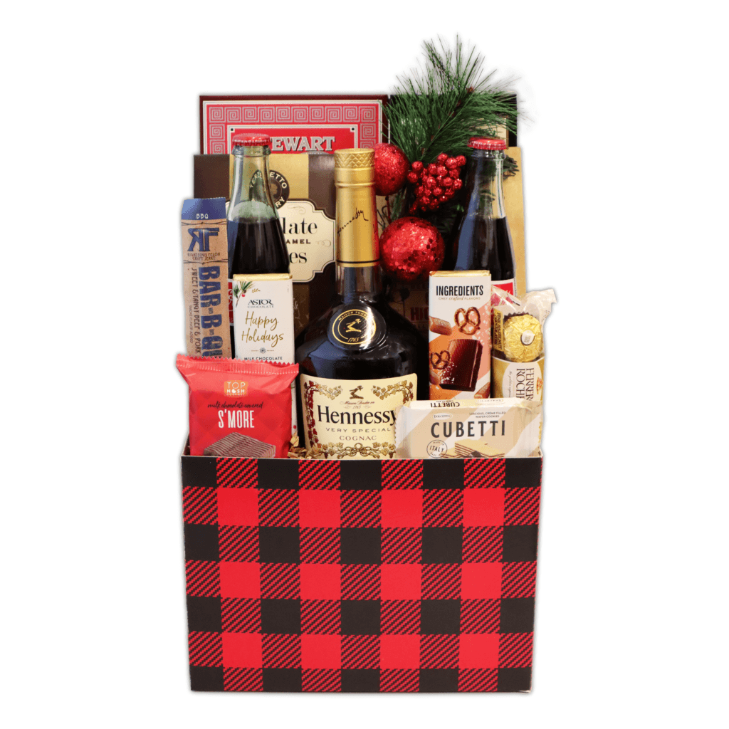 Holiday Hennessy Gift Basket - Champagne Life Gift Baskets