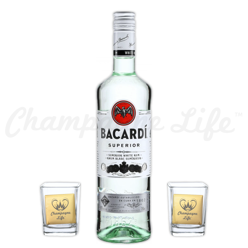 Champagne Life - Bacardi Superior Gift Set