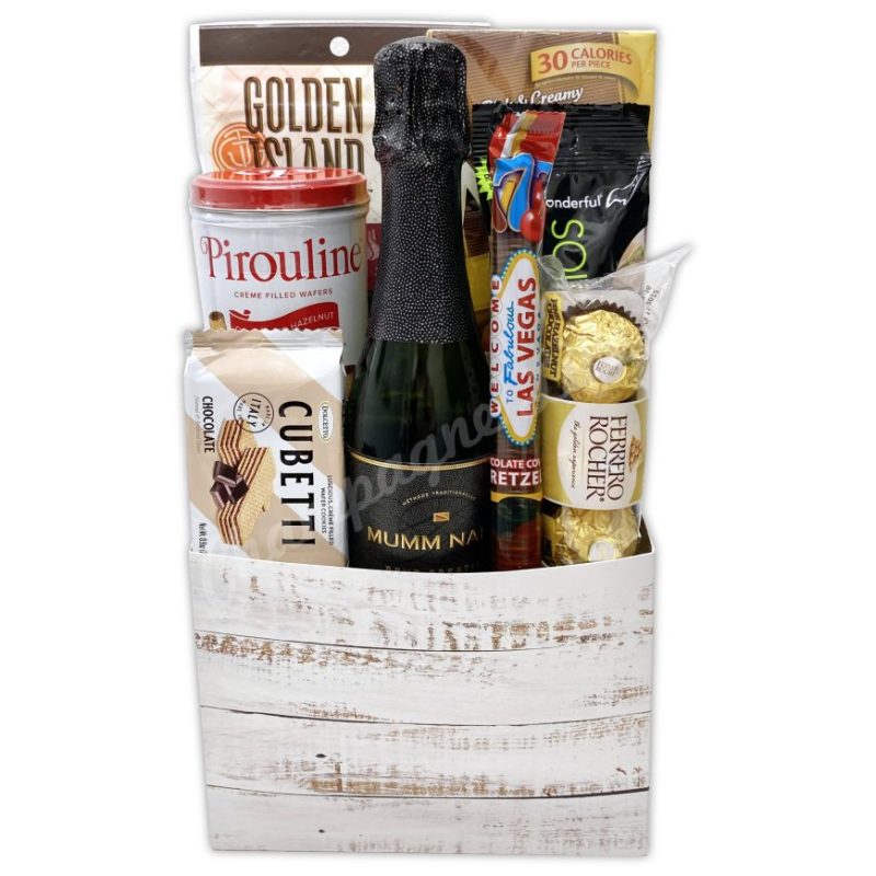 Champagne Life - Bubbles & Snacks Gift Basket