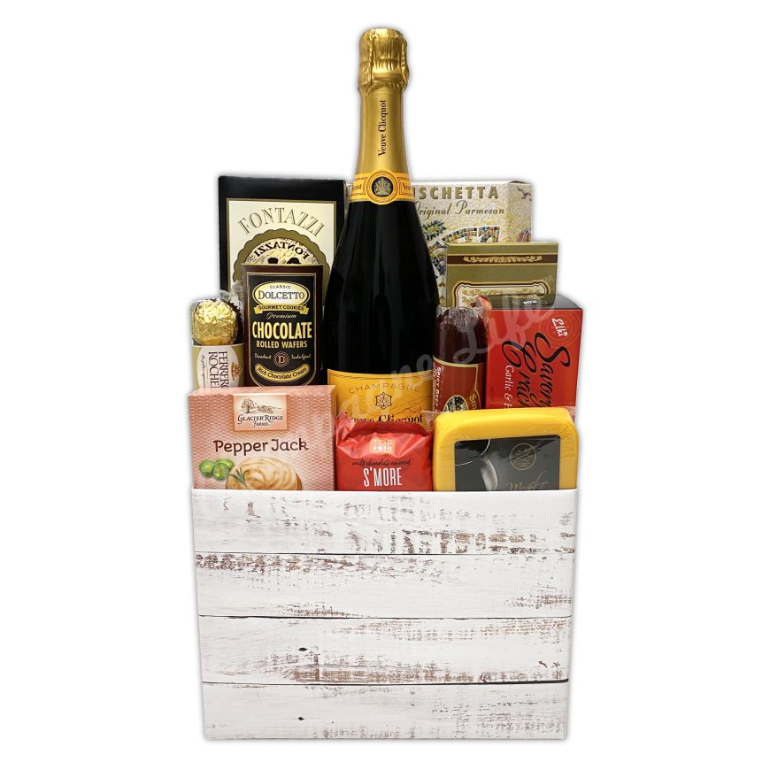 Mini Celebration Champagne Gift Basket by Pompei Baskets