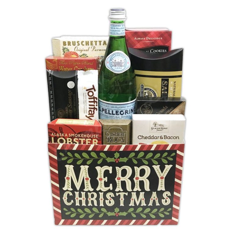 Christmas Meat and Cheese Gift Basket Champagne Life Gifts