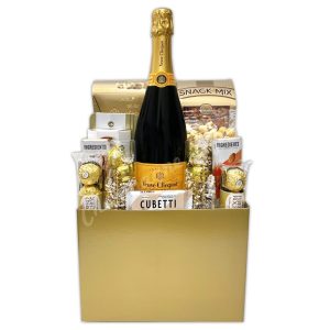 Champagne Life - Gold Wedding Gift Basket
