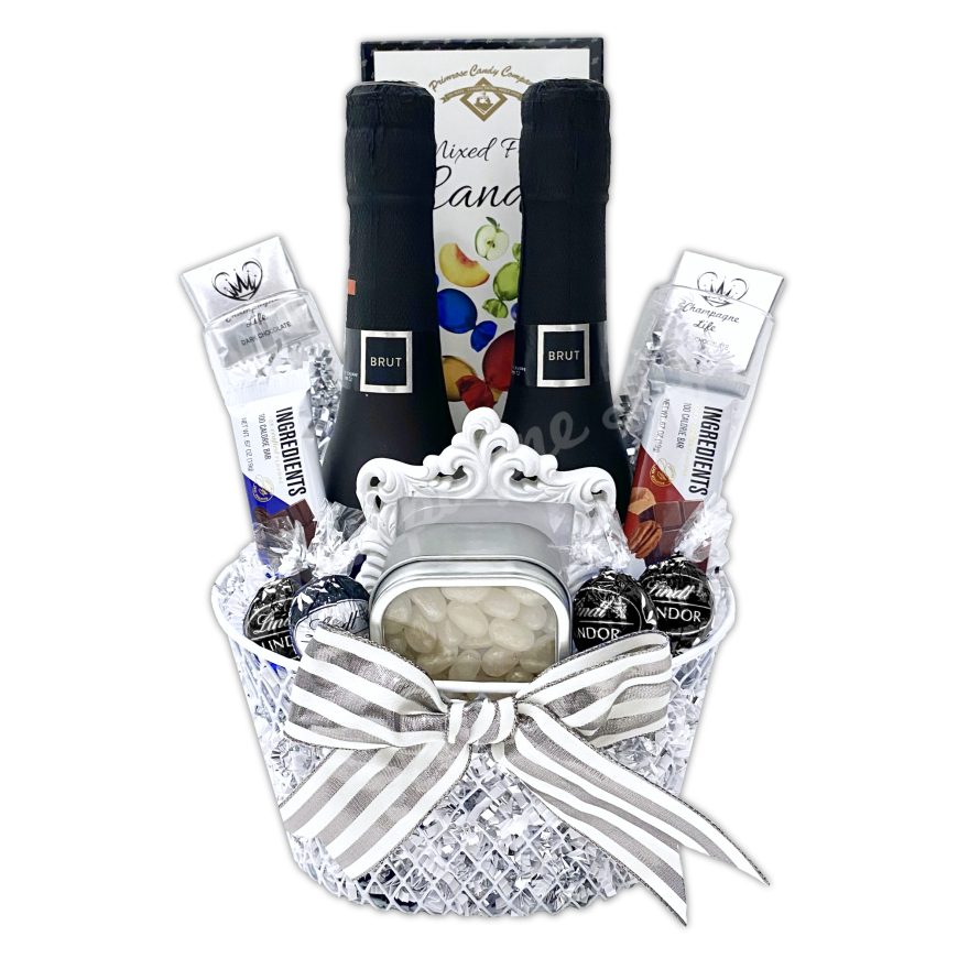 Champagne & Snack Celebration Box – Champagne gift baskets