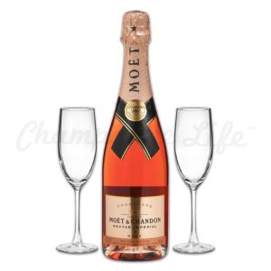 Champagne Life - Moet & Chandon Nectar Imperial Rose Toast Set