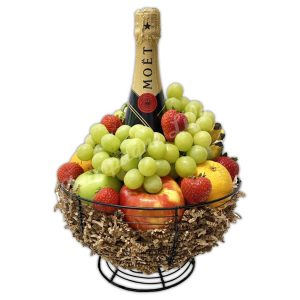 Champagne Life - Moet & Chandon Fruit Gift Basket