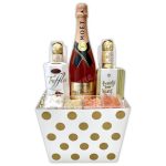 Champagne Life - Moet Imperial Nectar Rose Gift Basket