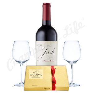 Champagne Life - Wine and Godiva Chocolate Gift Set