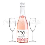 Champagne Life- Fre Sparkling Rosé (Alcohol Free) Toast Set