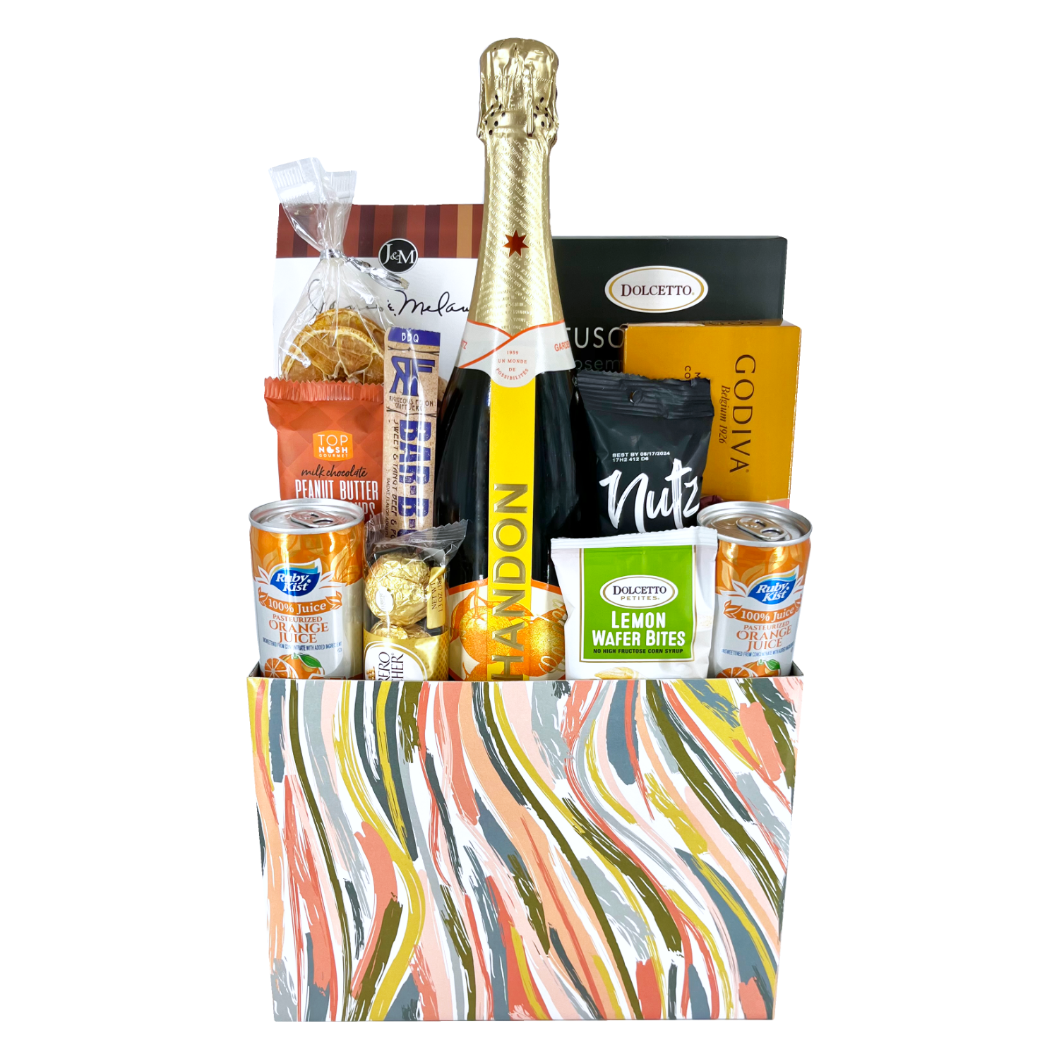 Champagne and Mimosa Gift Basket - La Marca by Gourmet Gift Baskets