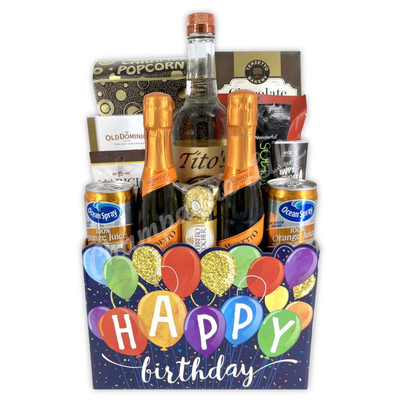 Champagne Life - Tito's Celebration Gift Basket
